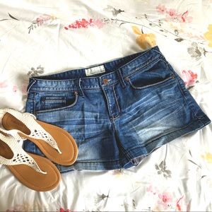 Maurice Jean Denim Distressed Shorts 11/12